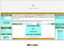 Tablet Screenshot of contactofindia.com